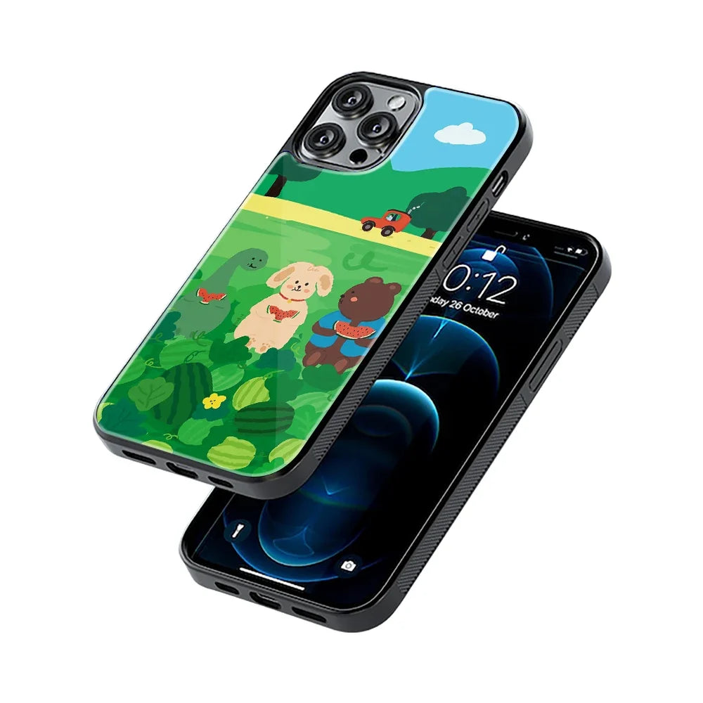 Sunny Fields Phone Cover | Glass Case