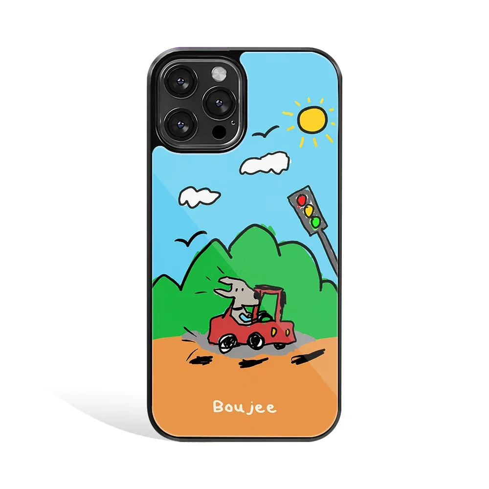 Sunny Roads Phone Cover | Glass Case