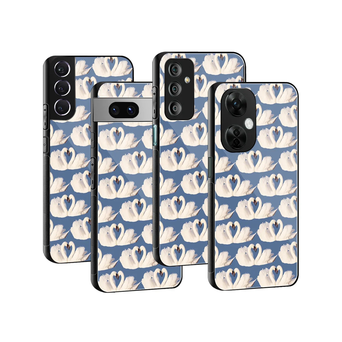 Swan Serenade Phone Cover | Glass Case