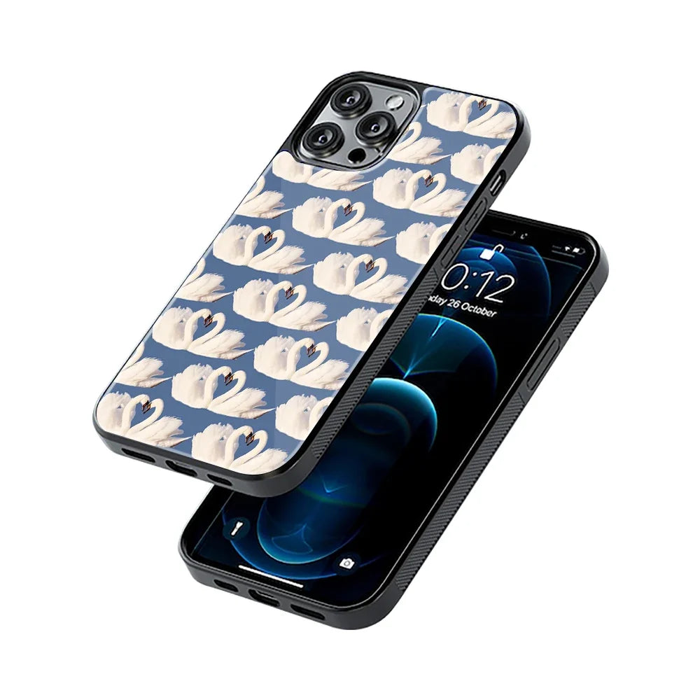 Swan Serenade Phone Cover | Glass Case