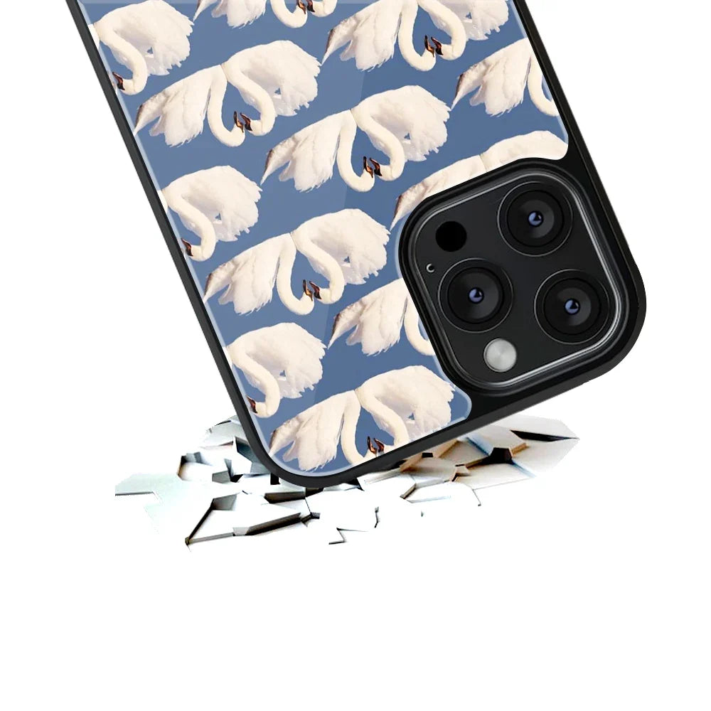 Swan Serenade Phone Cover | Glass Case