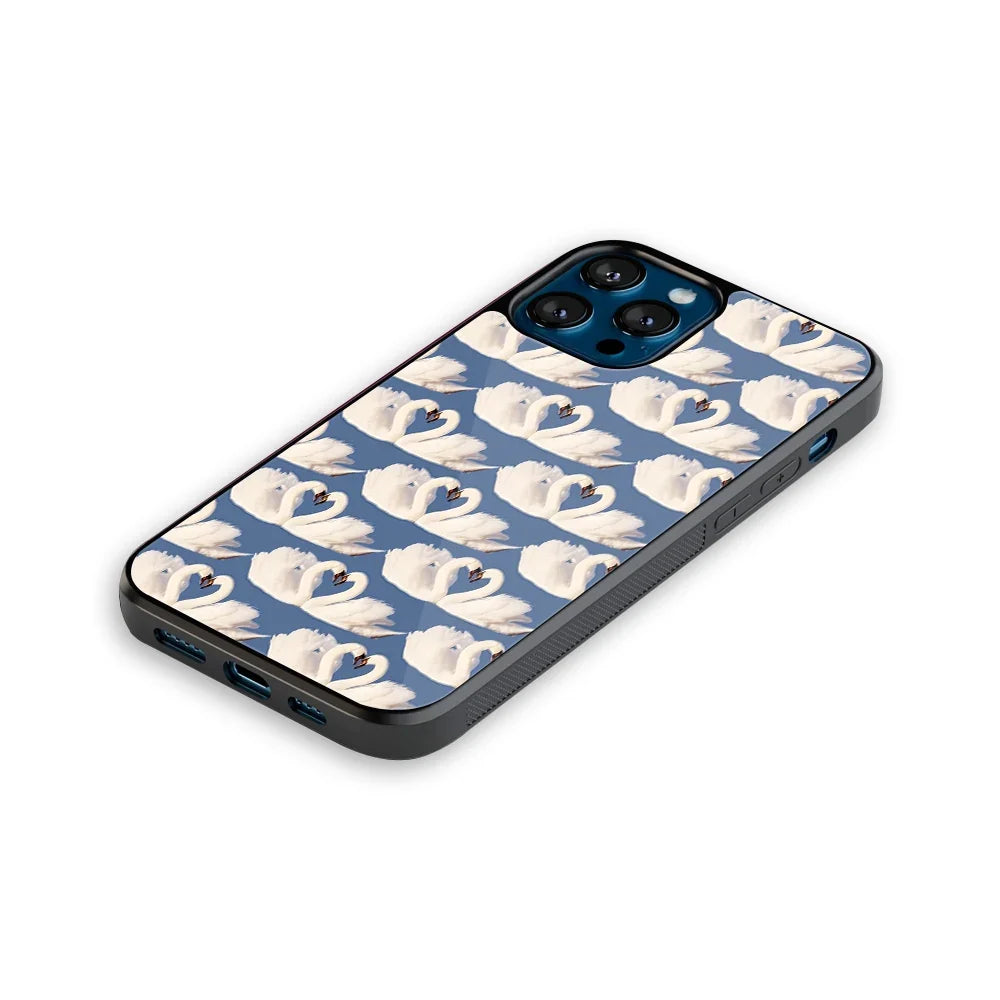 Swan Serenade Phone Cover | Glass Case