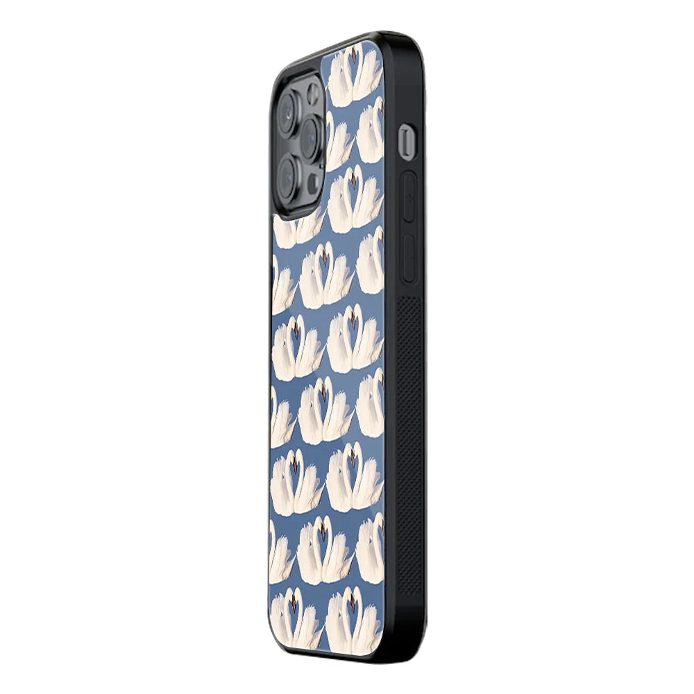Swan Serenade Phone Cover | Glass Case