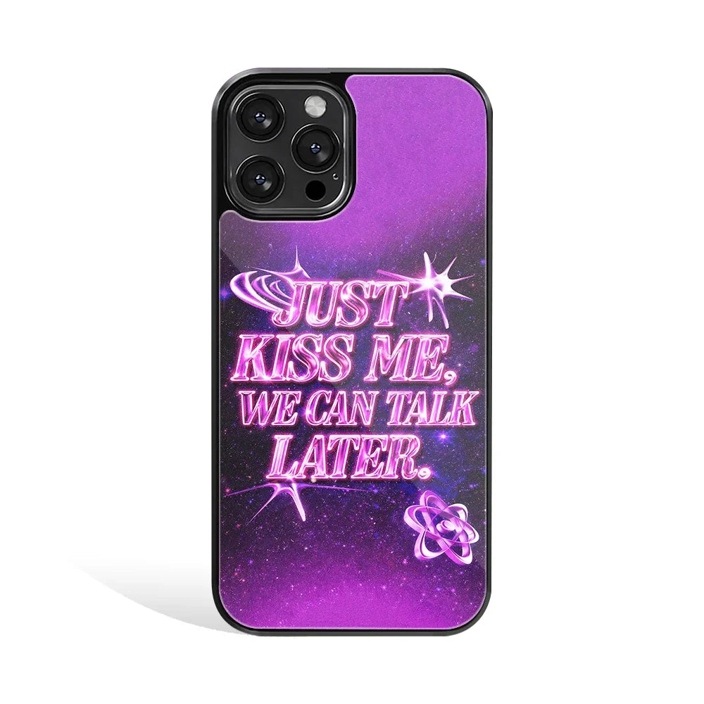 Talk Later Phone Cover | Glass Case