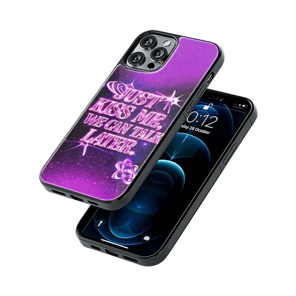 Talk Later Phone Cover | Glass Case