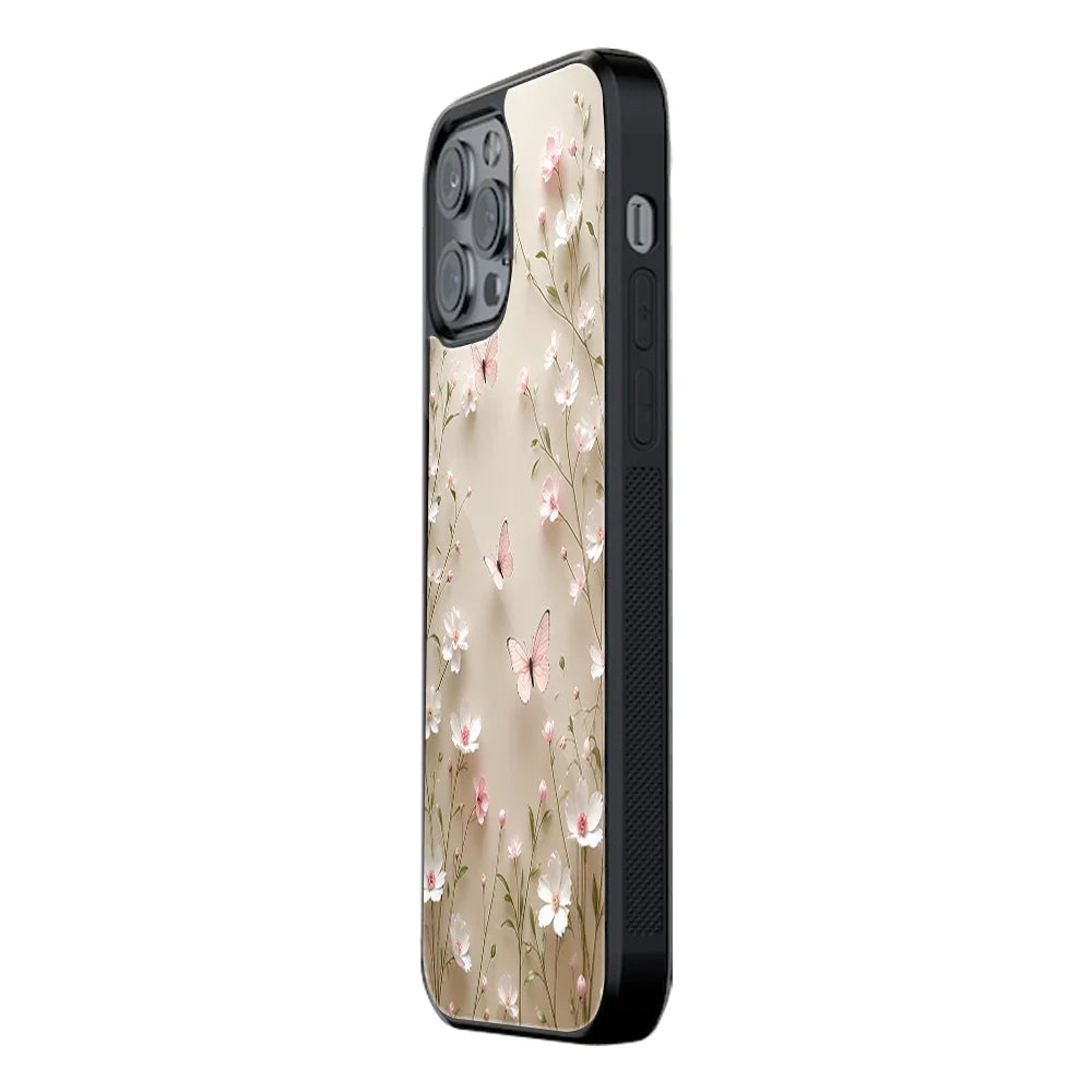 The Butterfly Blush Phone Cover | Glass Case