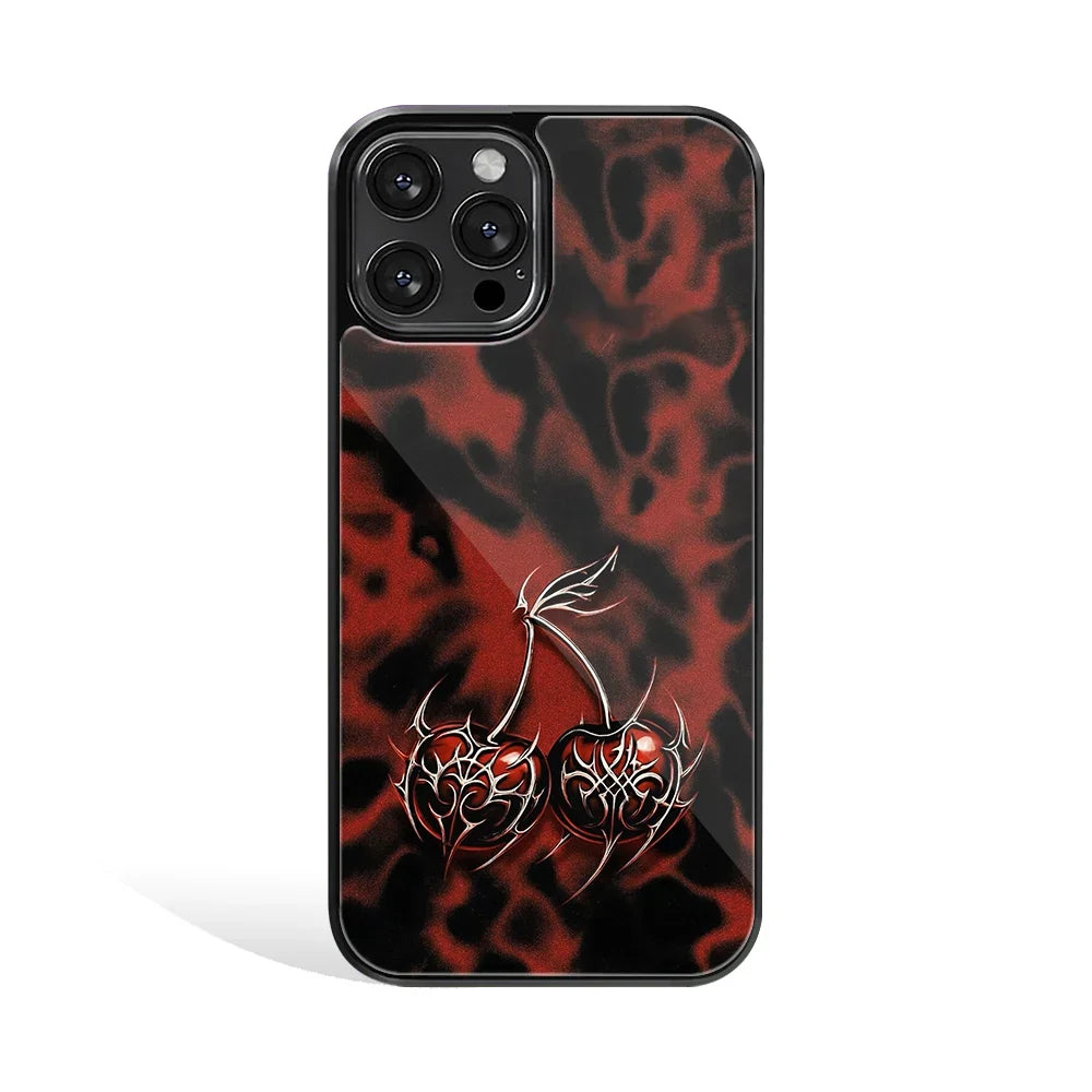 Thorn Cherry Phone Cover | Glass Case