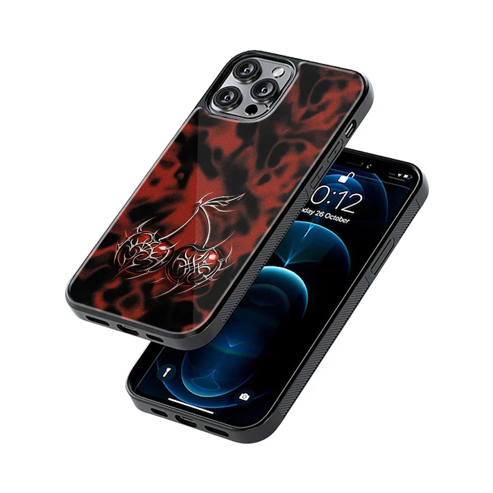 Thorn Cherry Phone Cover | Glass Case