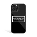 Too Close Black Phone Cover | Glass Case