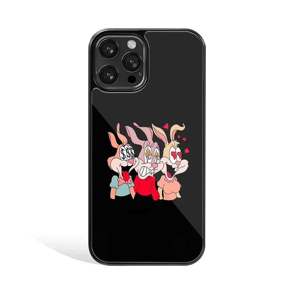 Triple Trouble Phone Cover | Glass Case