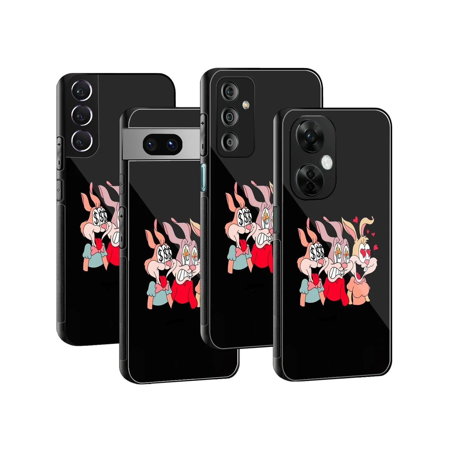 Triple Trouble Phone Cover | Glass Case