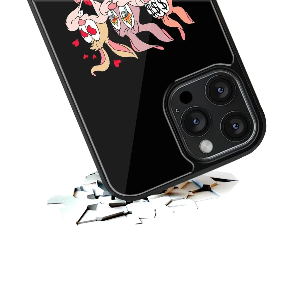 Triple Trouble Phone Cover | Glass Case