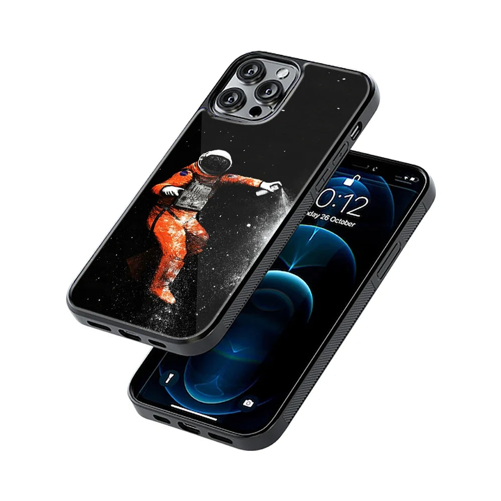 Trippy Astronaut Phone Cover | Glass Case