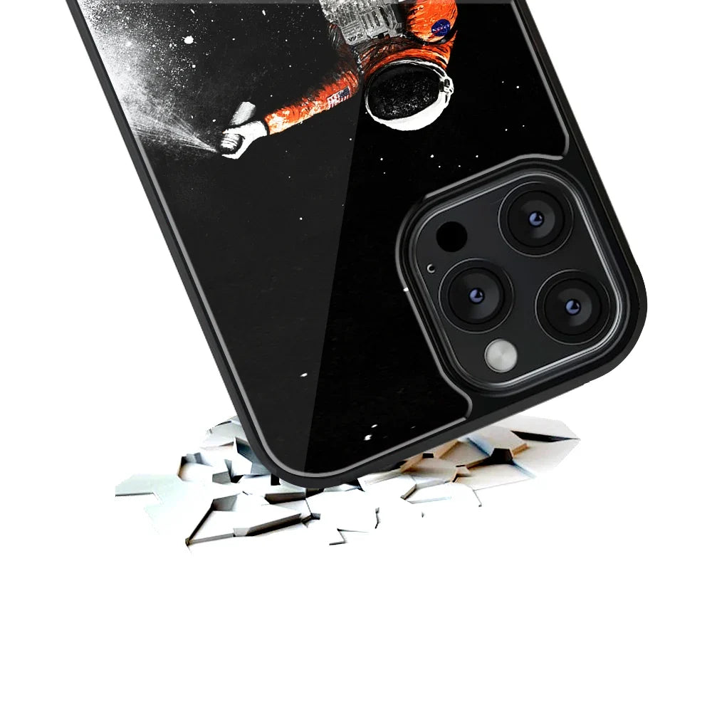 Trippy Astronaut Phone Cover | Glass Case