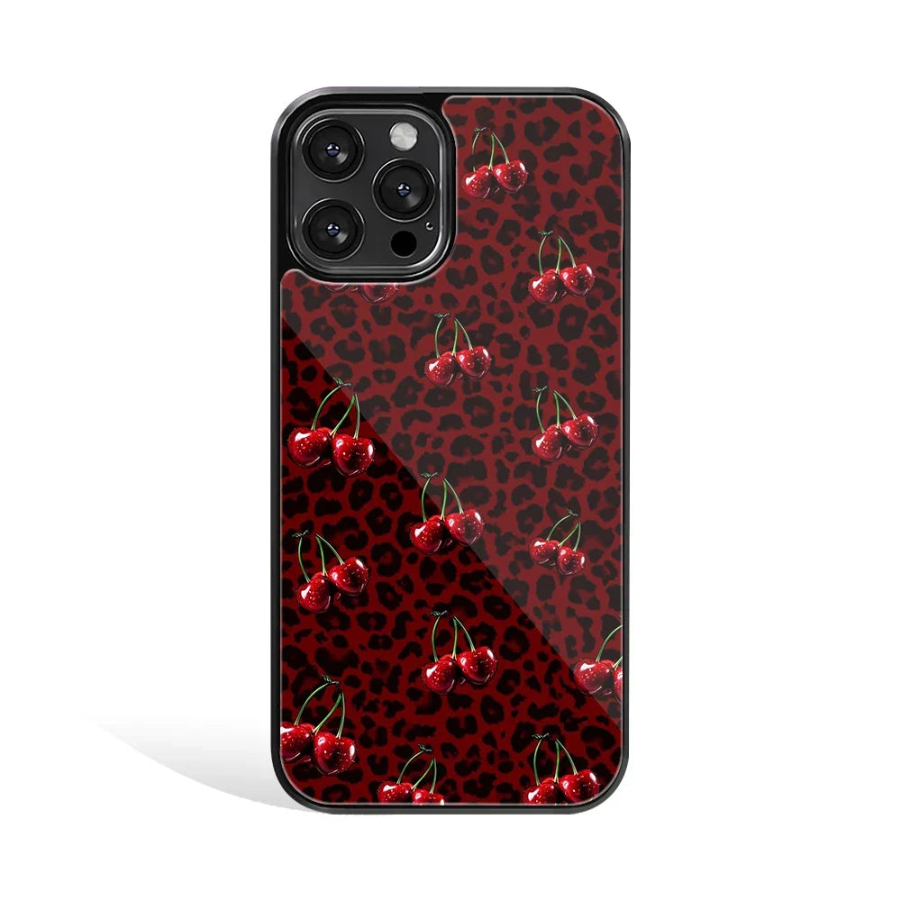 Velvet Cherry Phone Cover | Glass Case