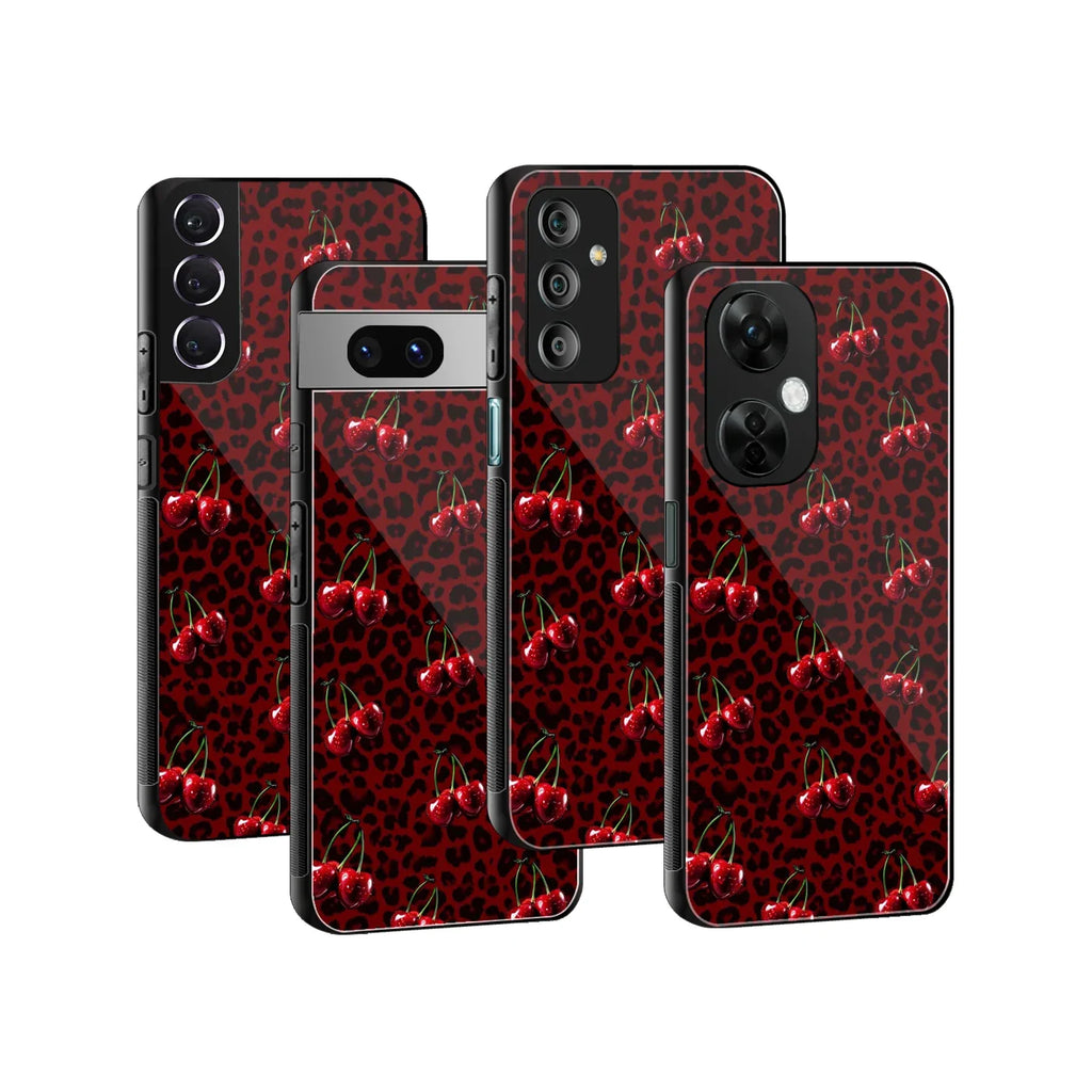 Velvet Cherry Phone Cover | Glass Case