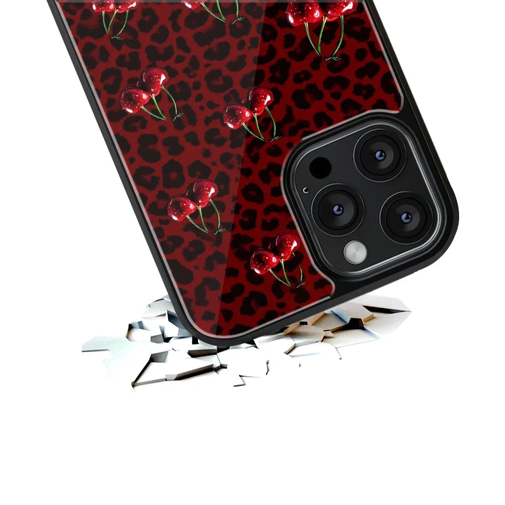 Velvet Cherry Phone Cover | Glass Case