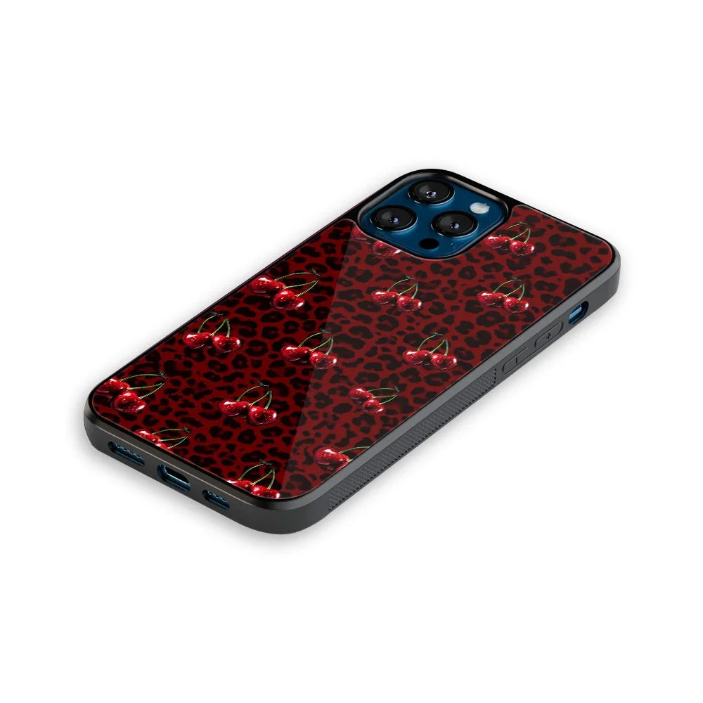 Velvet Cherry Phone Cover | Glass Case