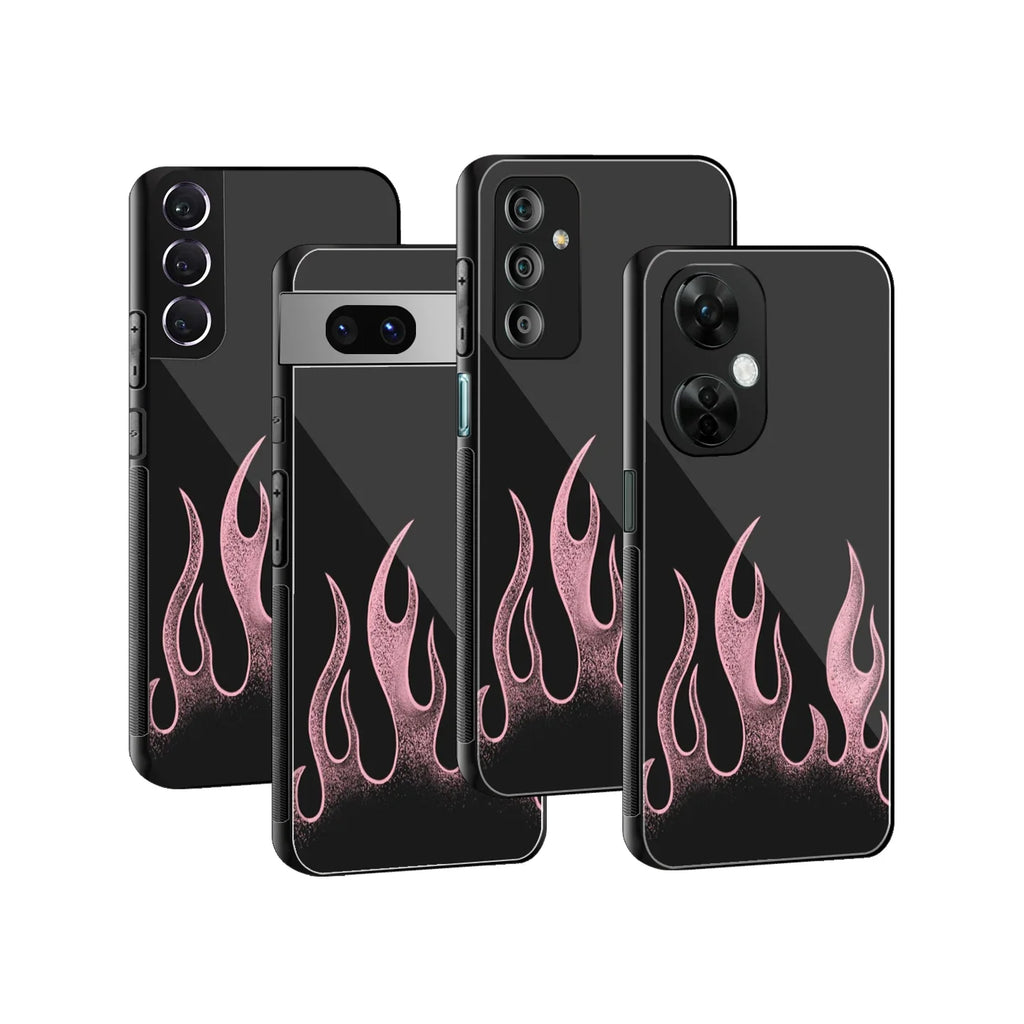 Velvet Flames Phone Cover | Glass Case
