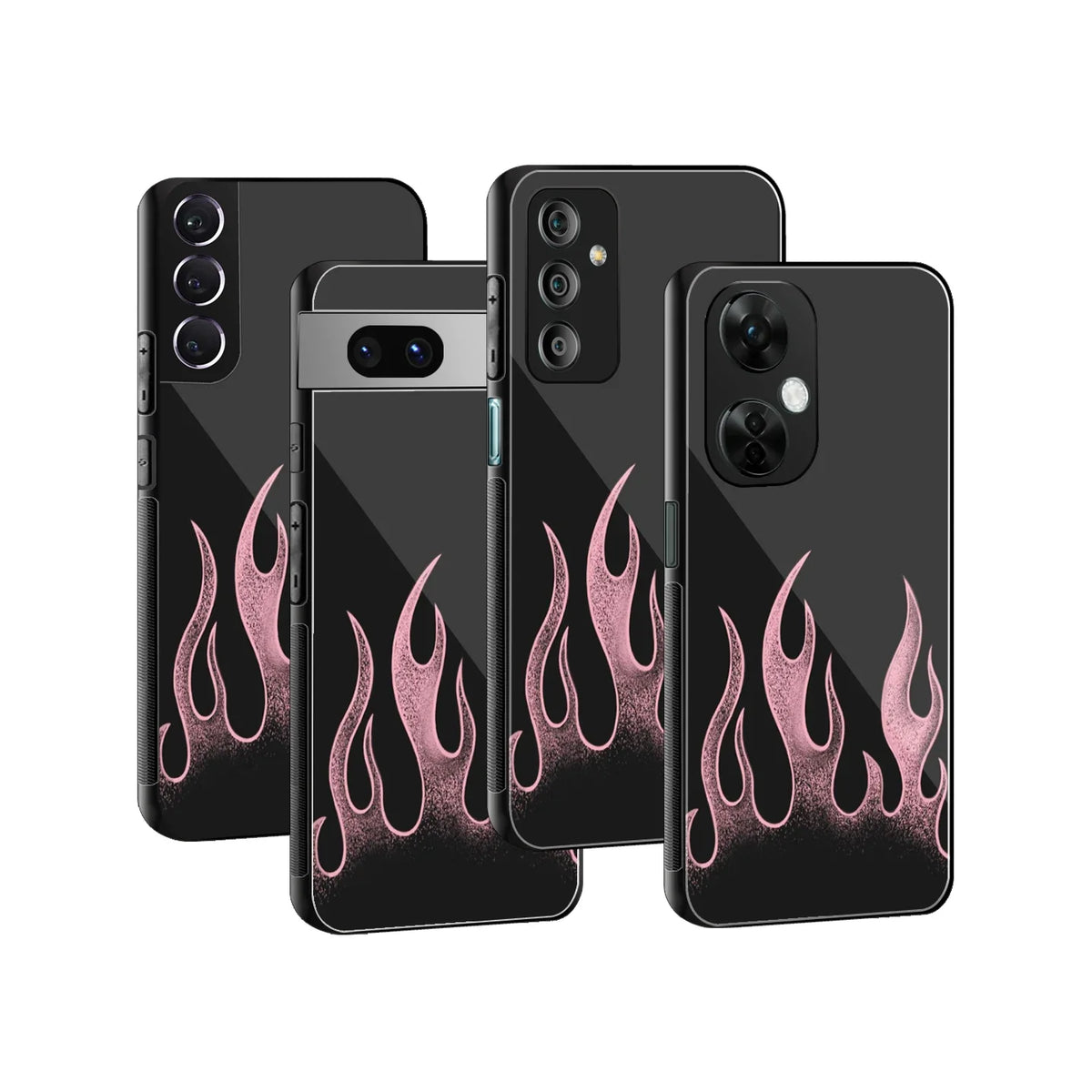 Velvet Flames Phone Cover | Glass Case