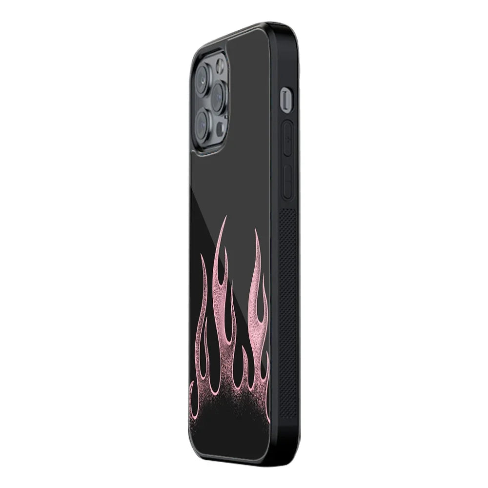 Velvet Flames Phone Cover | Glass Case