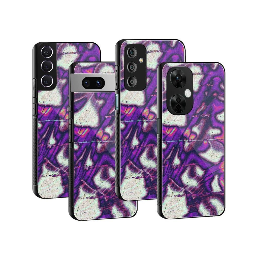 Violet Static Phone Cover | Glass Case