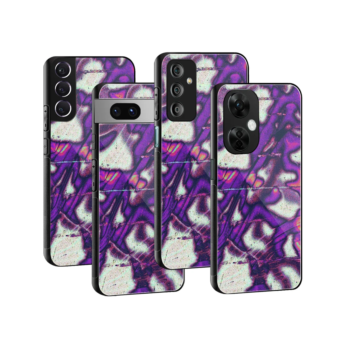 Violet Static Phone Cover | Glass Case