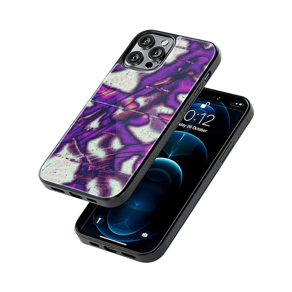 Violet Static Phone Cover | Glass Case