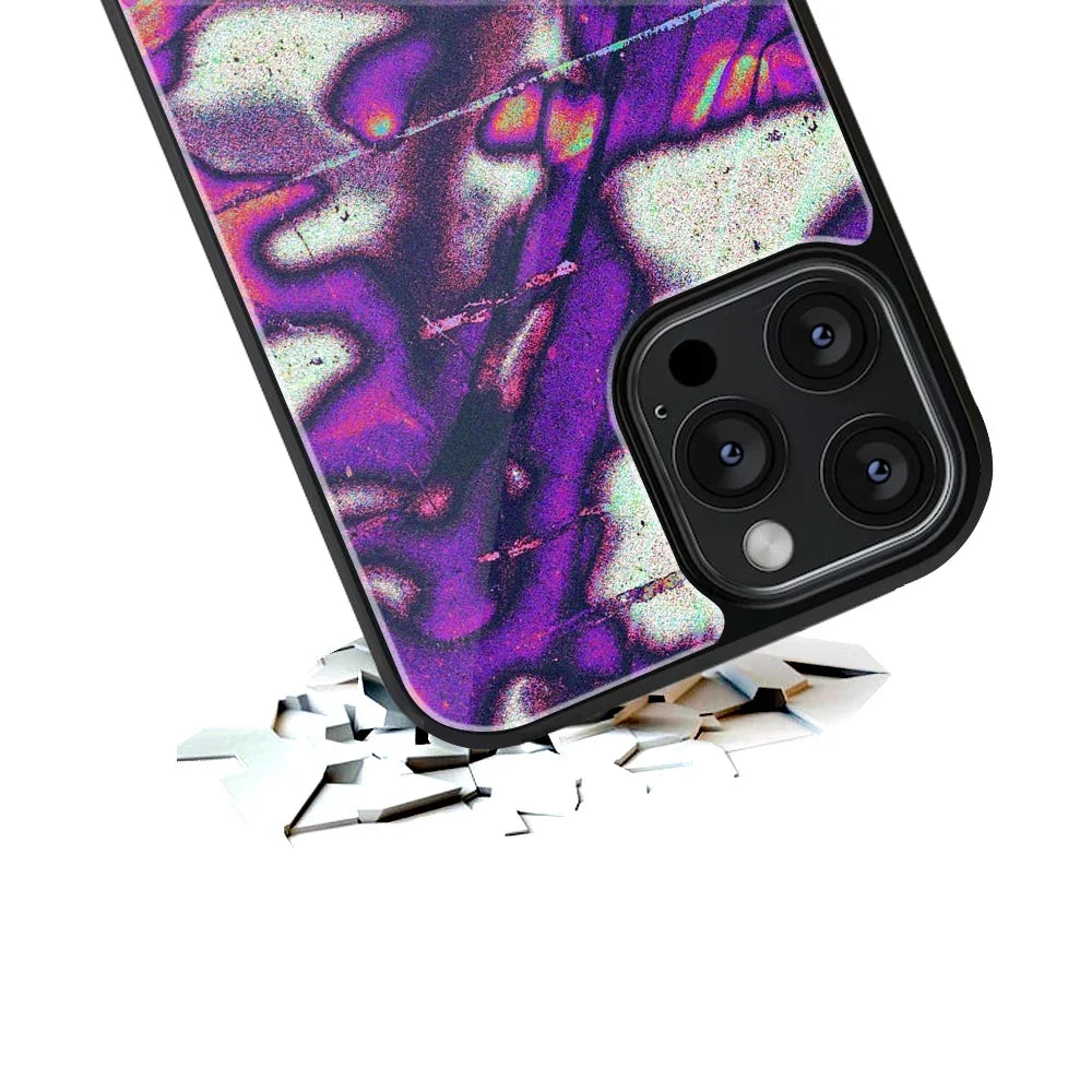 Violet Static Phone Cover | Glass Case
