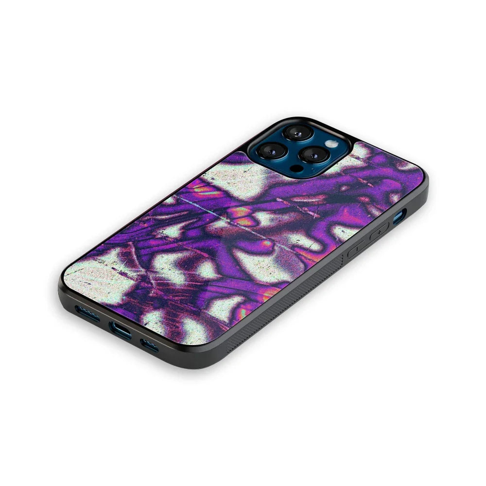 Violet Static Phone Cover | Glass Case
