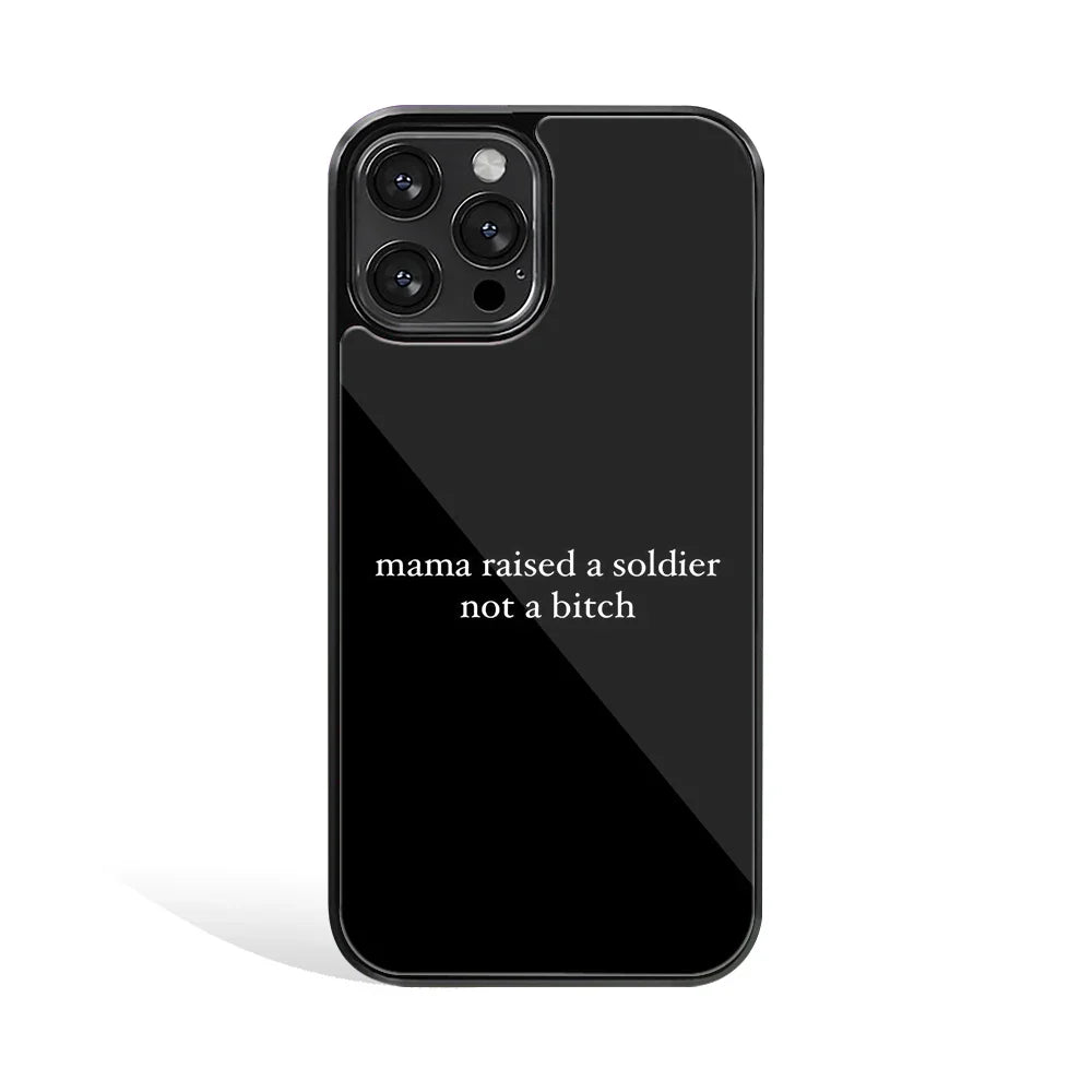 Warrior Black Phone Cover | Glass Case