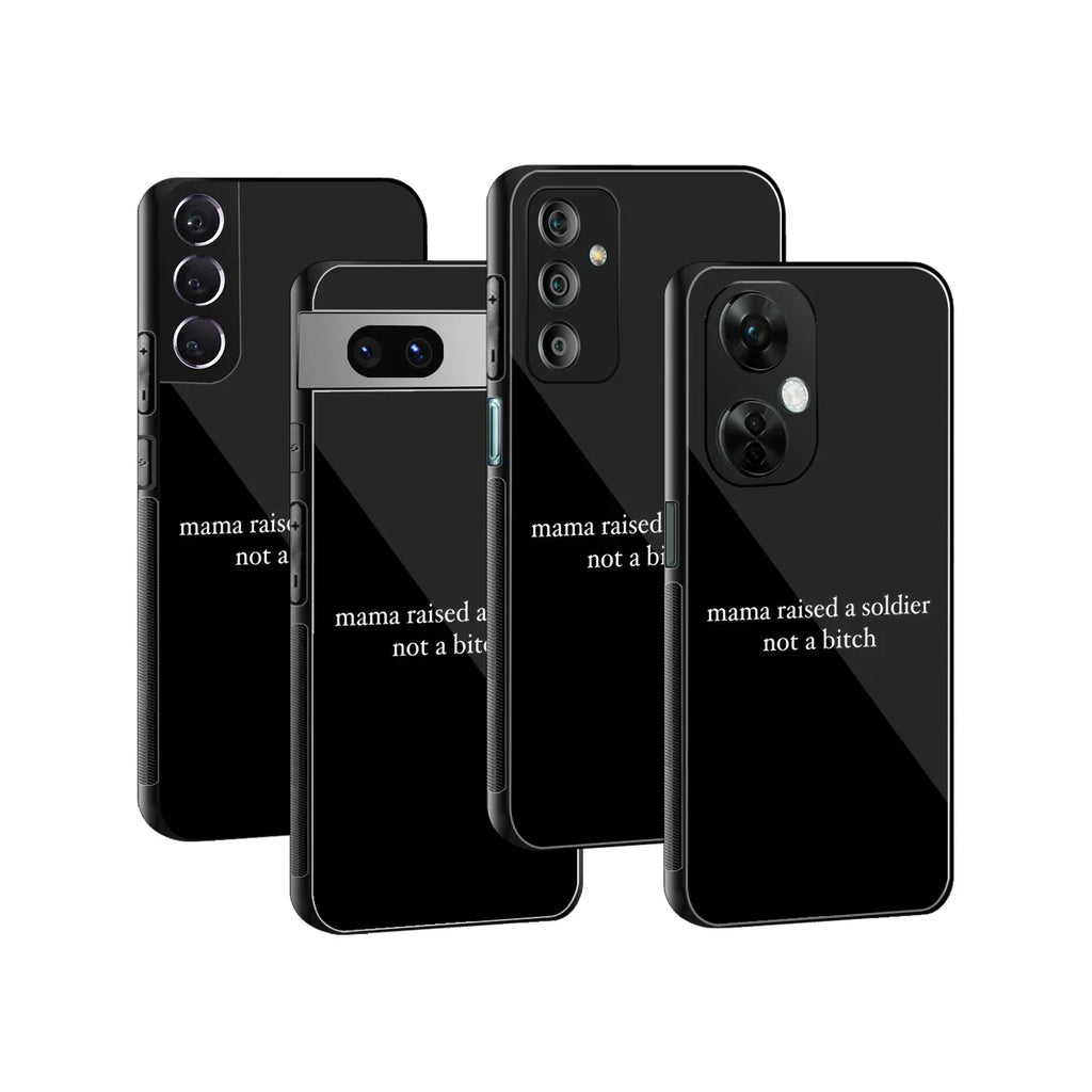 Warrior Black Phone Cover | Glass Case
