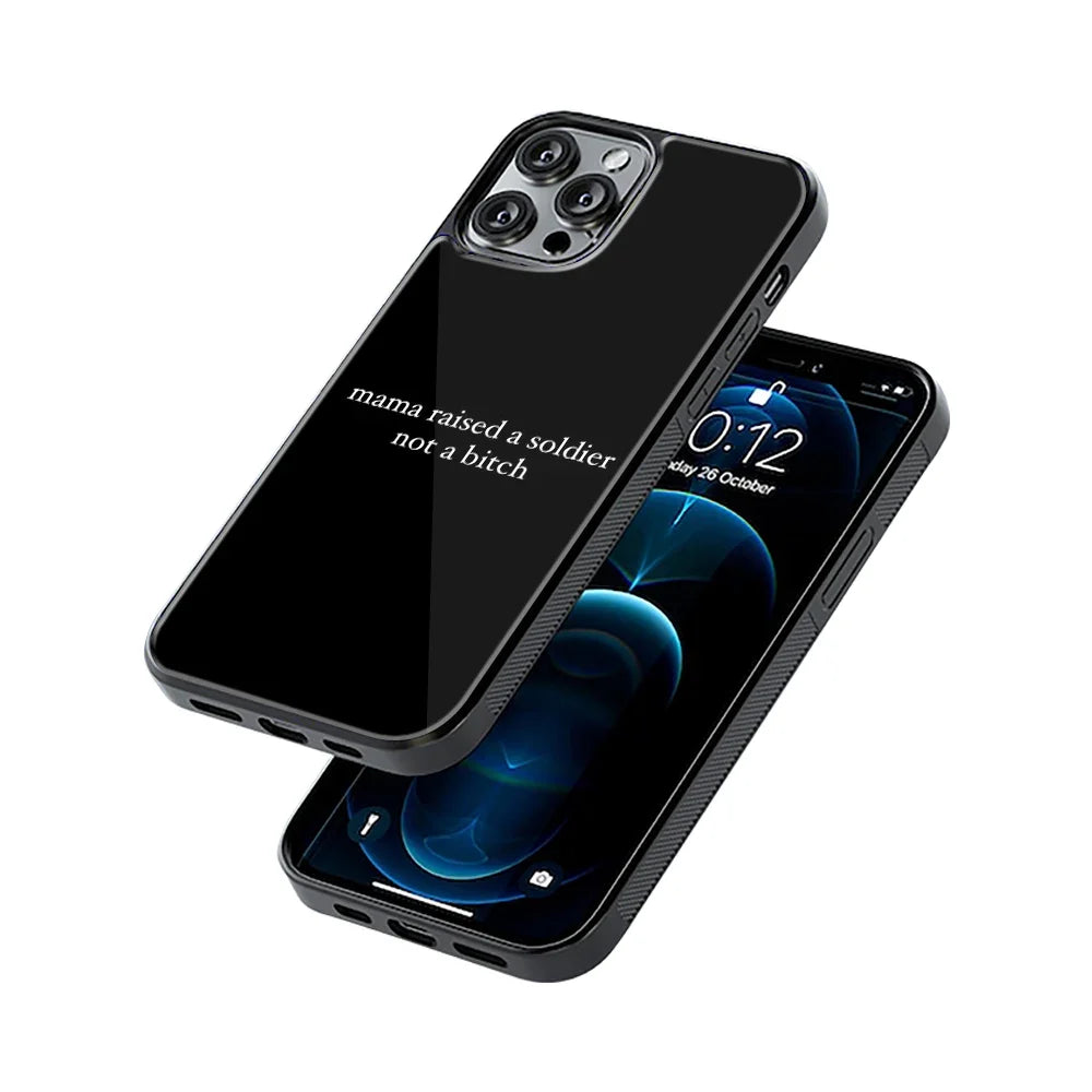 Warrior Black Phone Cover | Glass Case