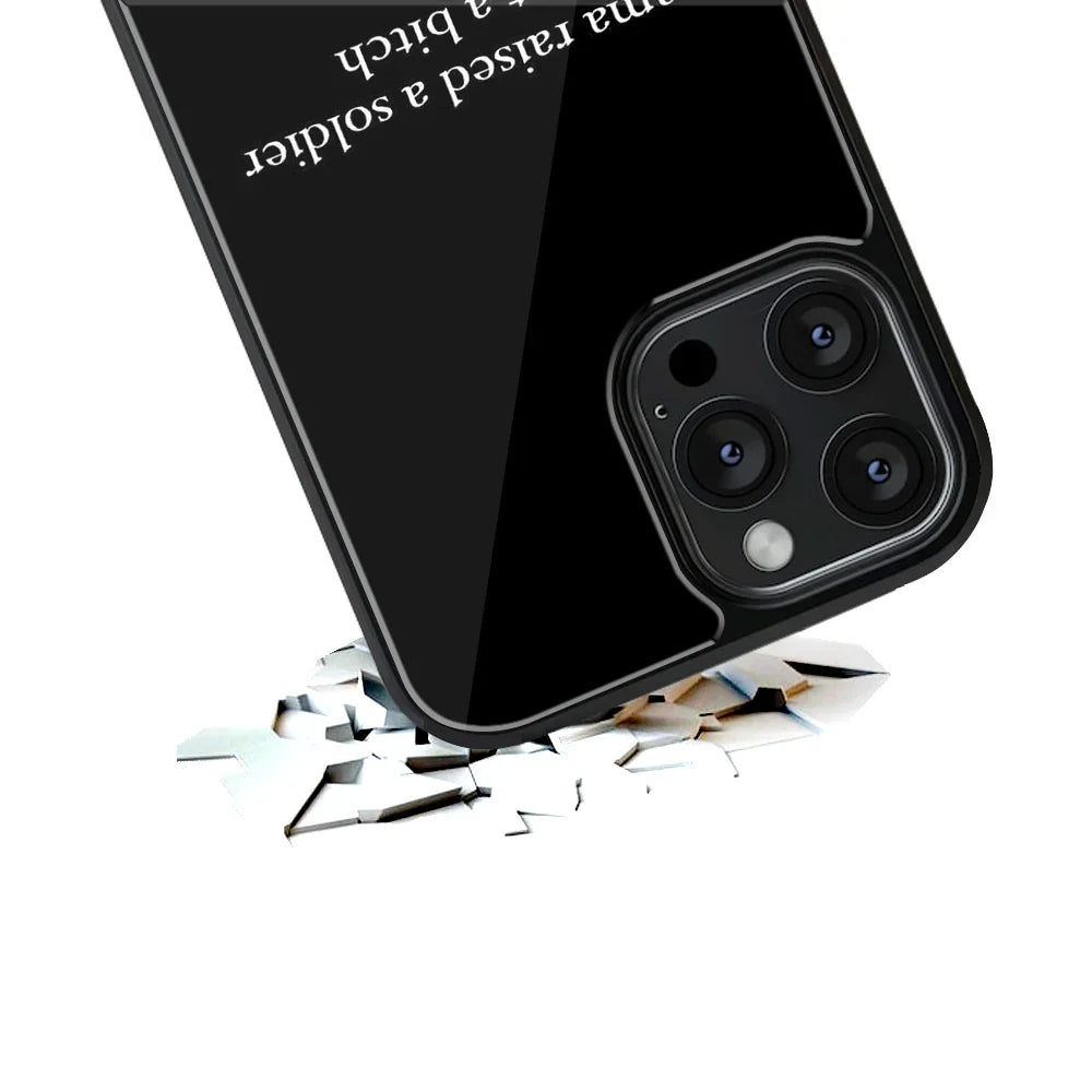 Warrior Black Phone Cover | Glass Case
