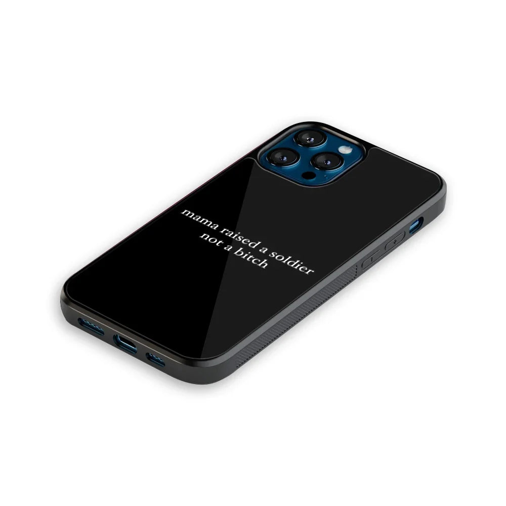 Warrior Black Phone Cover | Glass Case