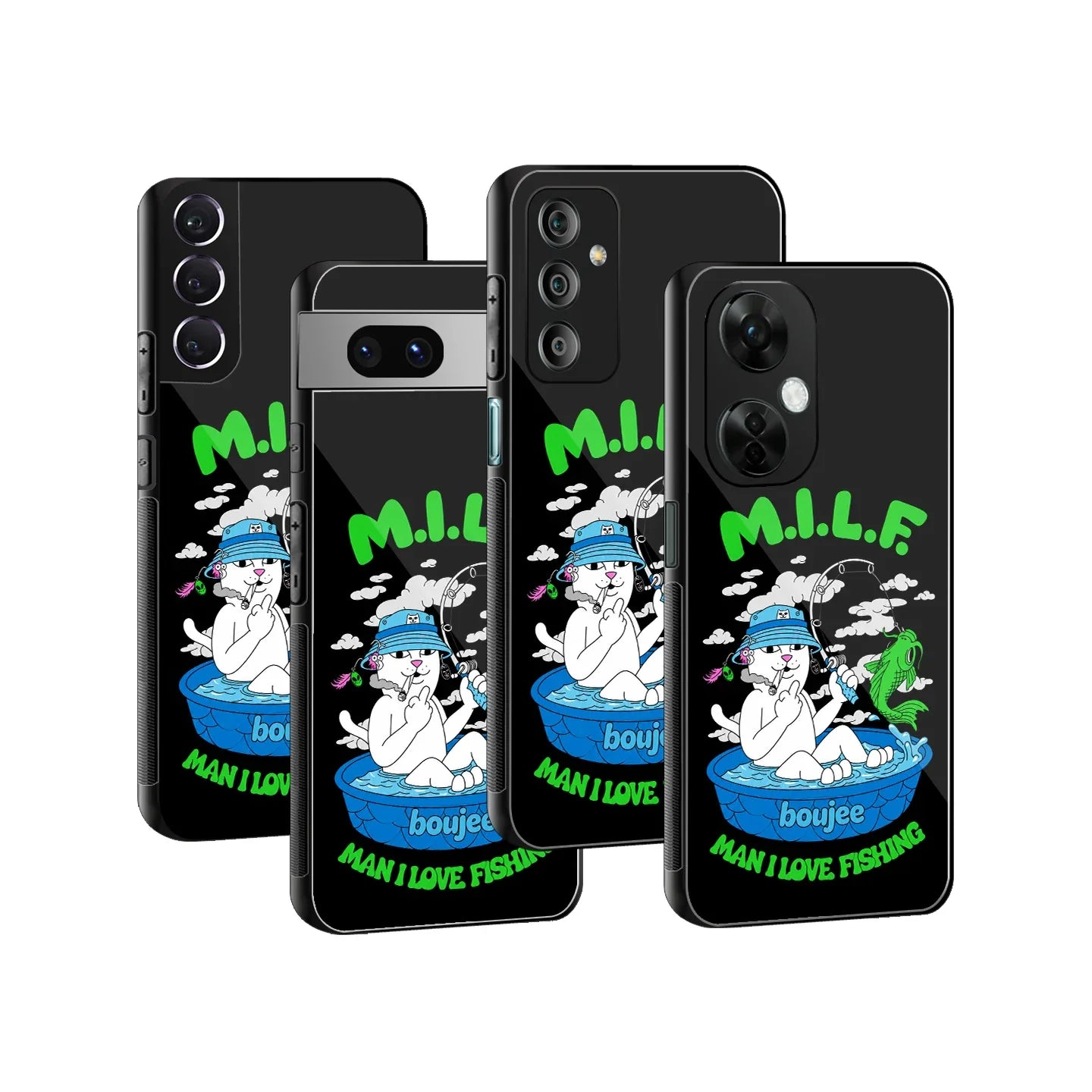 Weekend Fisher Phone Cover | Glass Case