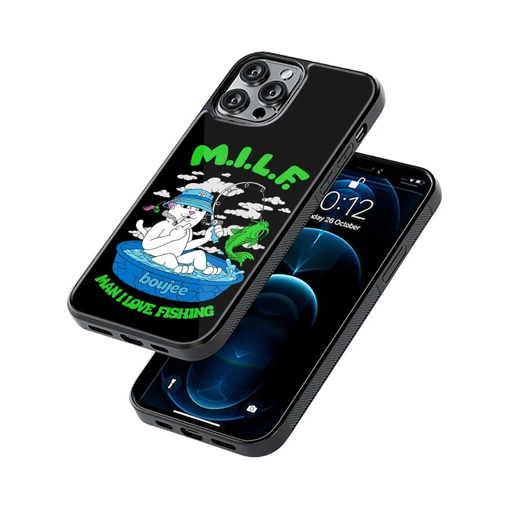Weekend Fisher Phone Cover | Glass Case