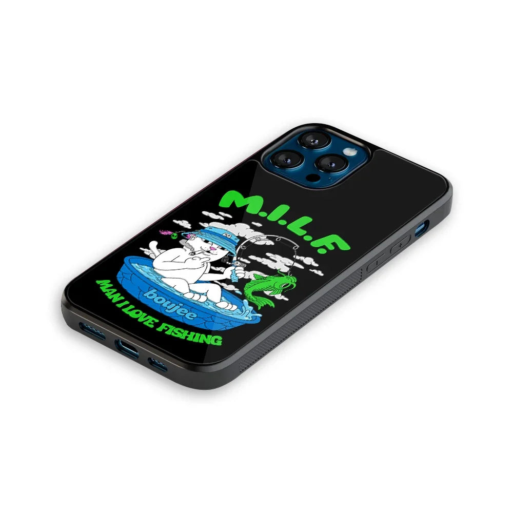 Weekend Fisher Phone Cover | Glass Case
