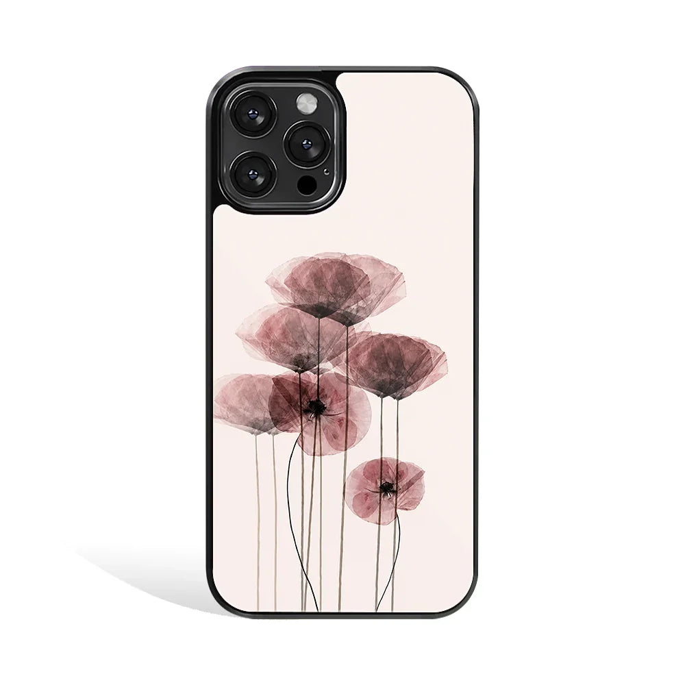 Whispering Petals Phone Cover | Glass Case