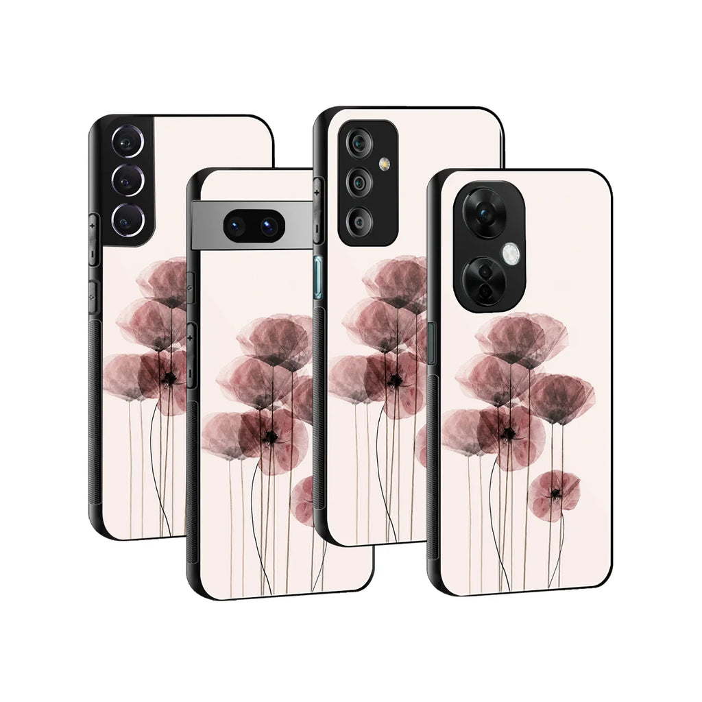 Whispering Petals Phone Cover | Glass Case