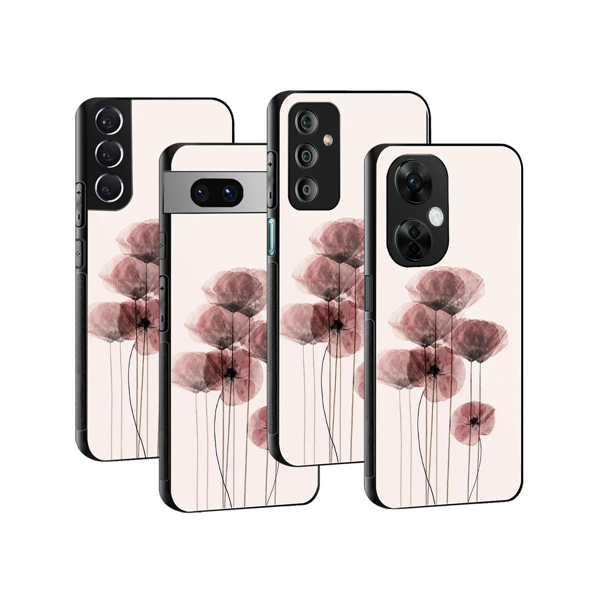 Whispering Petals Phone Cover | Glass Case