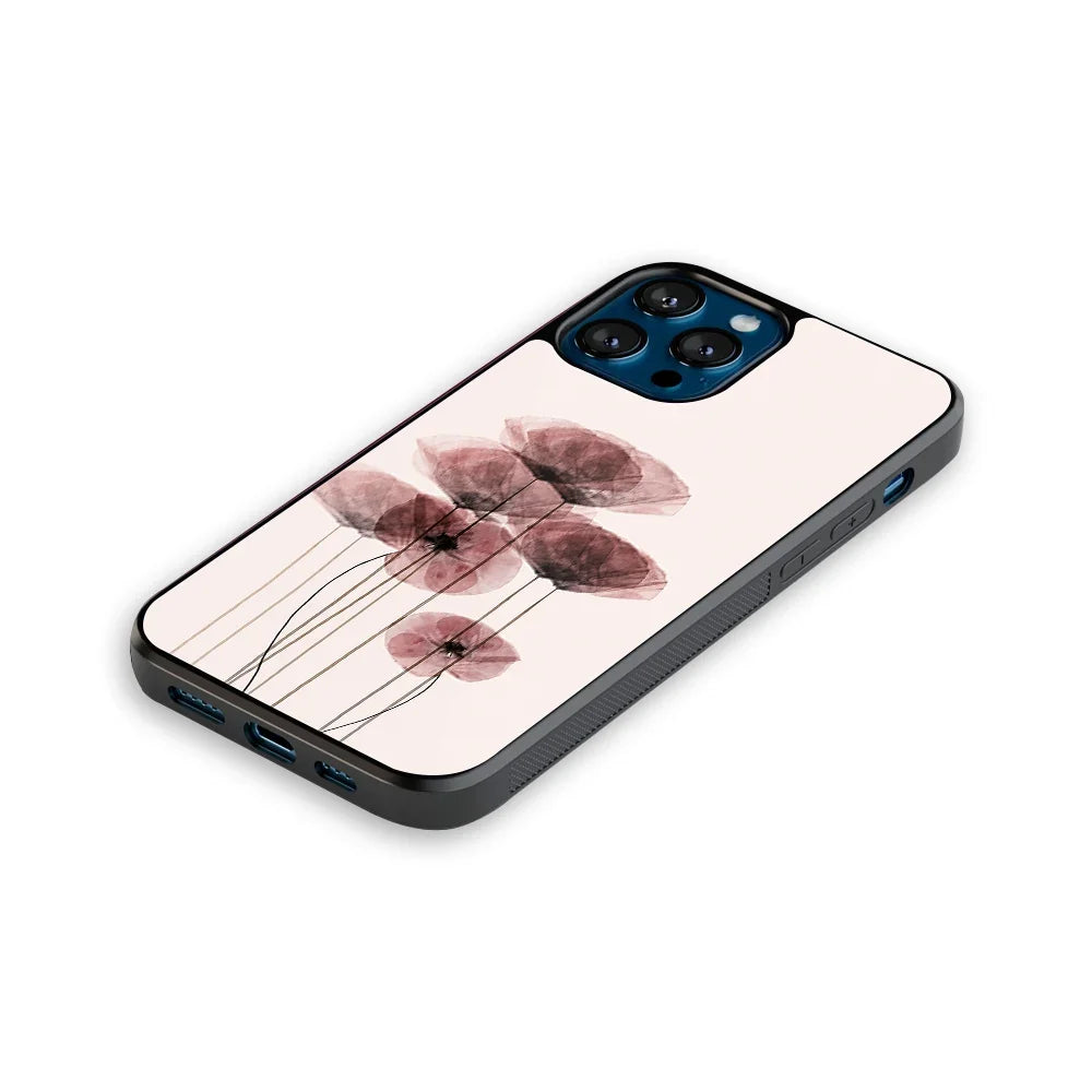 Whispering Petals Phone Cover | Glass Case