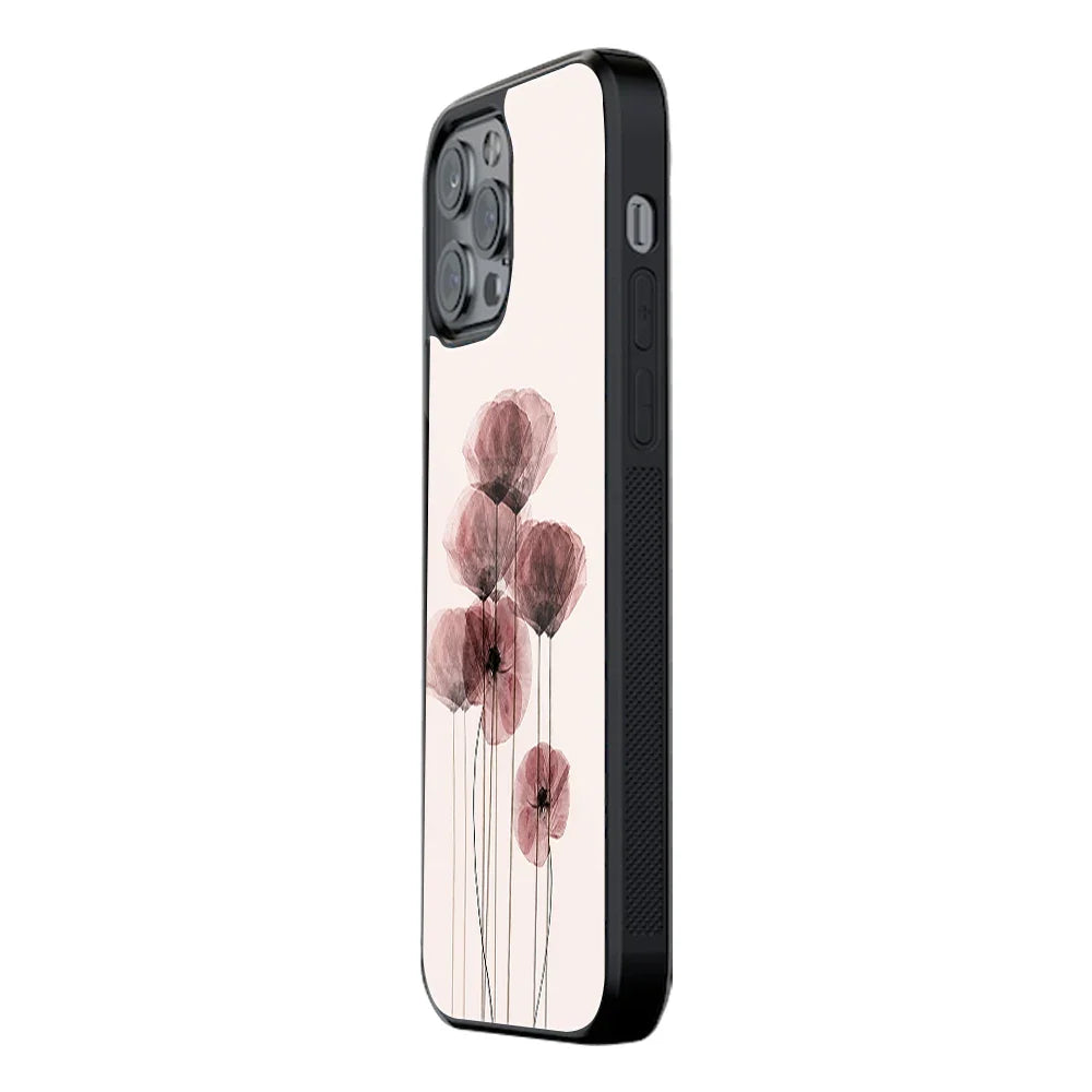 Whispering Petals Phone Cover | Glass Case