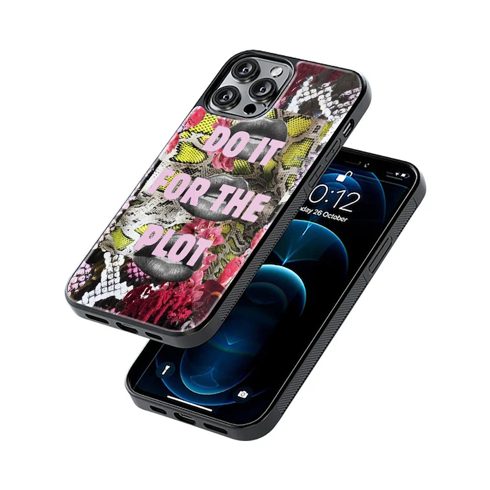 Wild Script Phone Cover | Glass Case