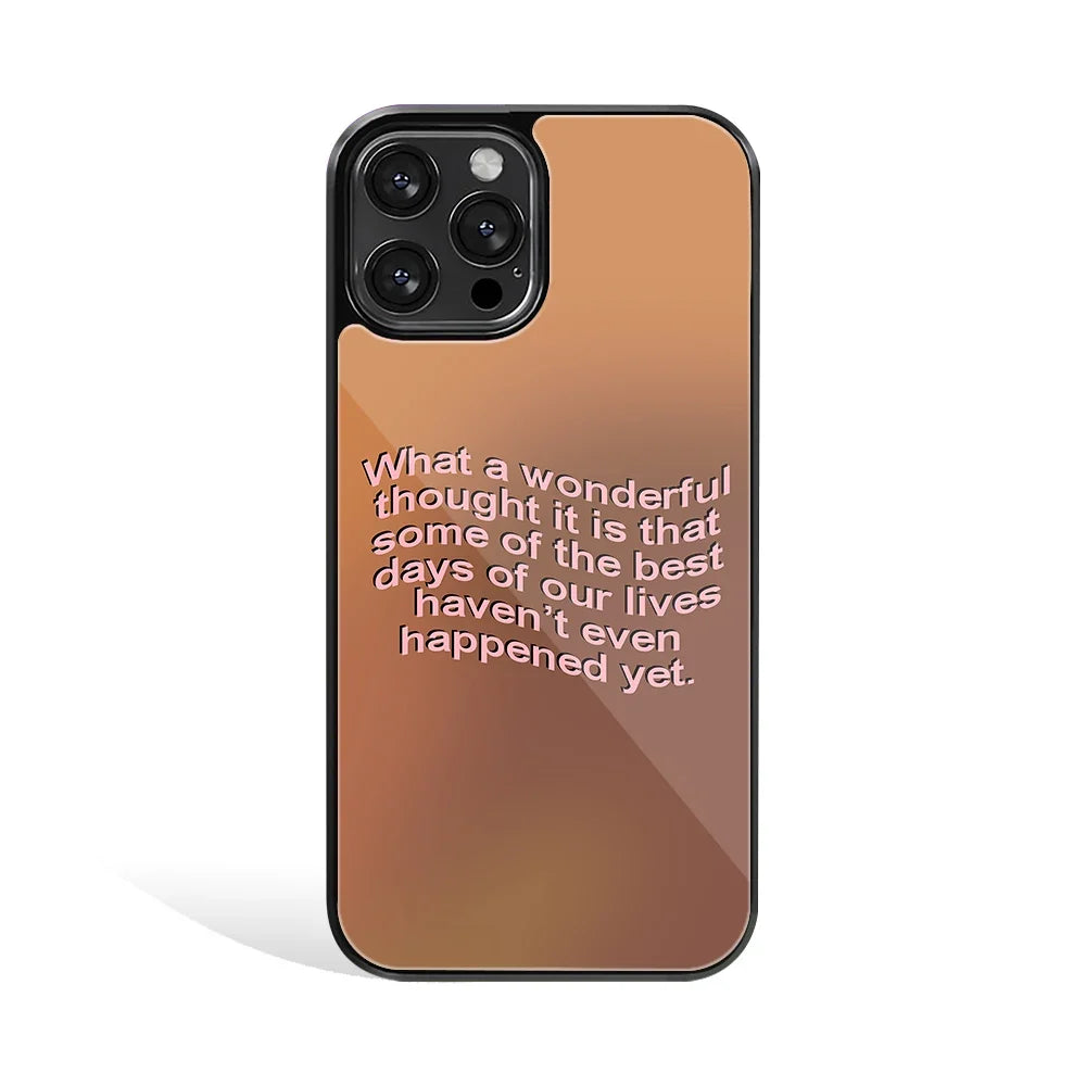 Wonderful Thought Phone Cover | Glass Case