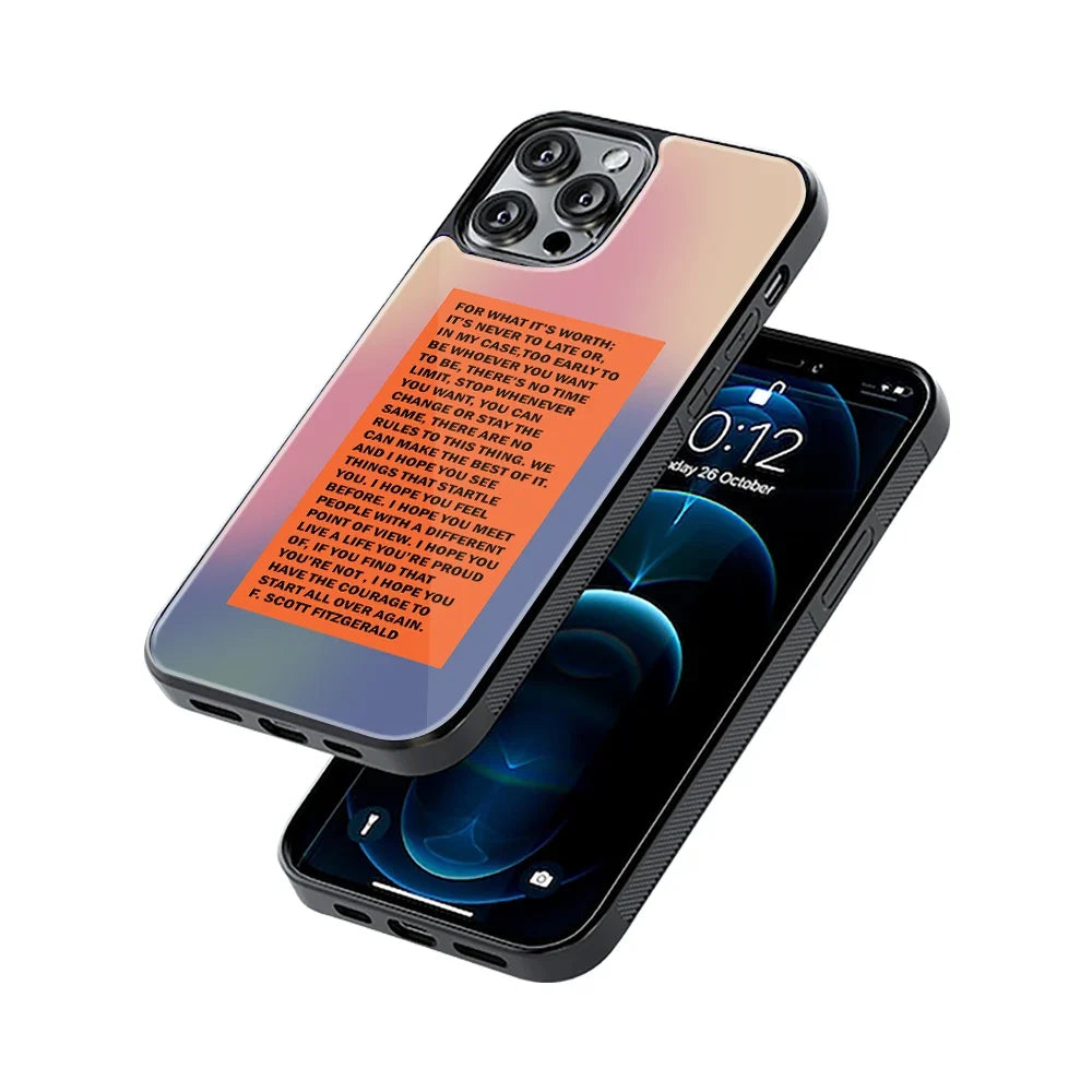 Worthwhile Phone Cover | Glass Case
