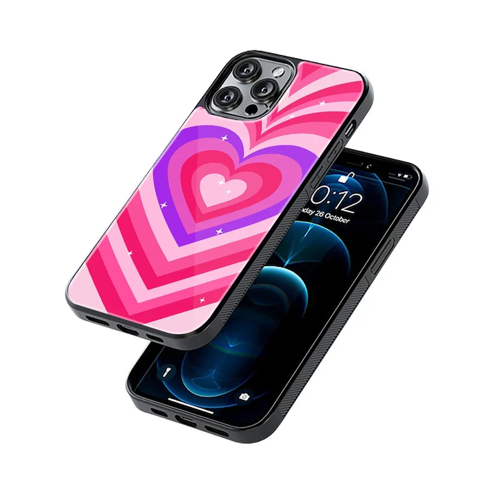 Y2K Pink Hearts Berrybomb Edition Phone Cover | Glass Case
