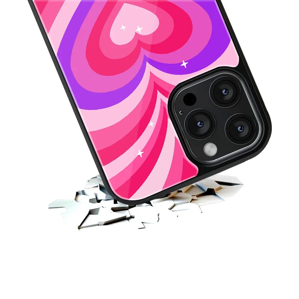 Y2K Pink Hearts Berrybomb Edition Phone Cover | Glass Case