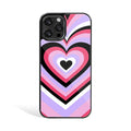 Y2K Pink Hearts Bubblegum Edition Phone Cover | Glass Case
