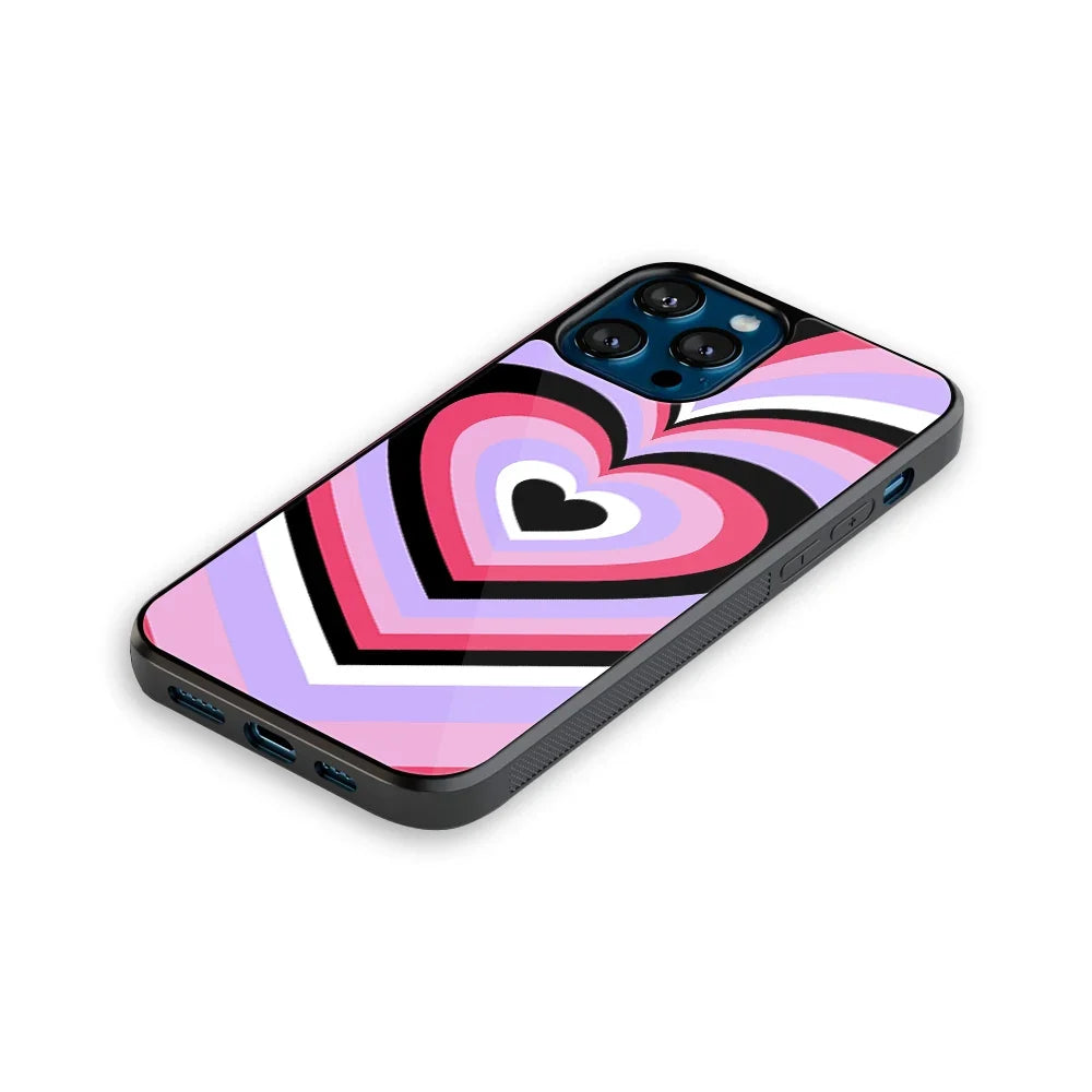 Y2K Pink Hearts Bubblegum Edition Phone Cover | Glass Case